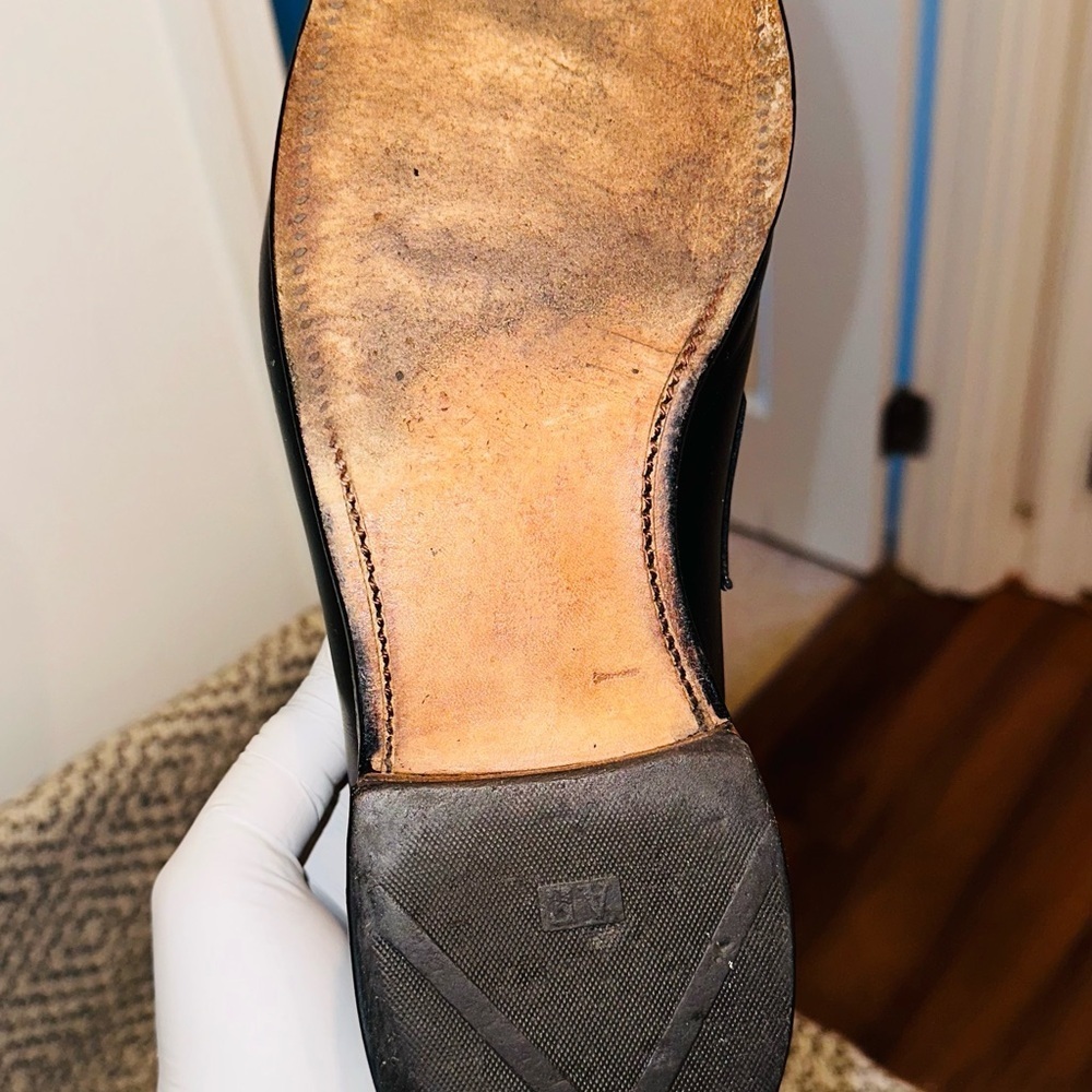 Allen Edmonds Leyland Woven Penny Loafers Split Toe Leather Shoes. - Picture 7 of 12